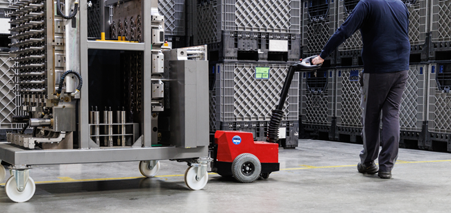 Verplaatsen machines in de industrie
